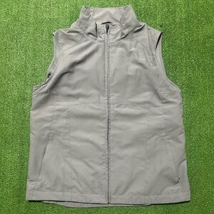 SCOTTeVEST RFID Travel Vest Womens Large Gray Multi Pocket Tech Gear Full Zip